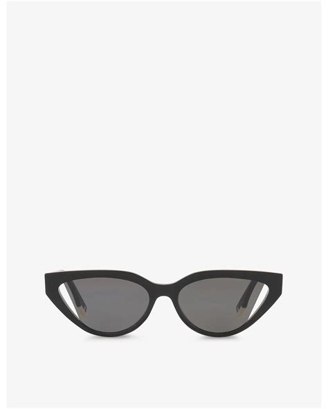 Fendi Fe40009i Cat Eye Sunglasses .